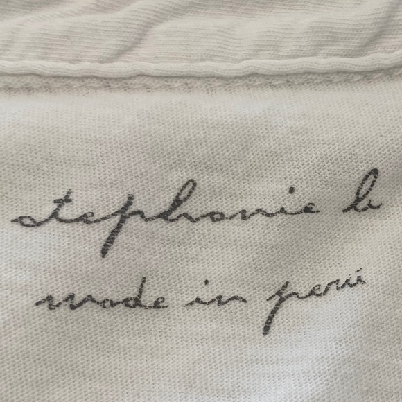 STEPHANIE B WHITE TUXEDO TEE SHIRT SMALL NWOTS! - Picture 14 of 16